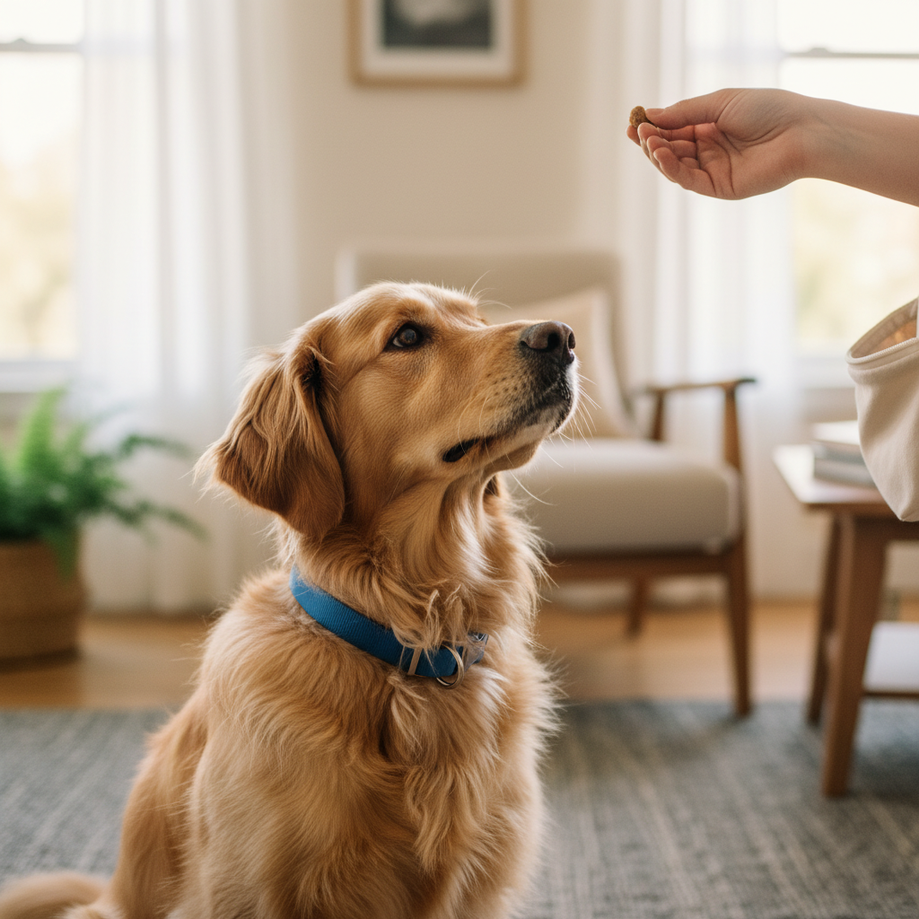 happy dog training