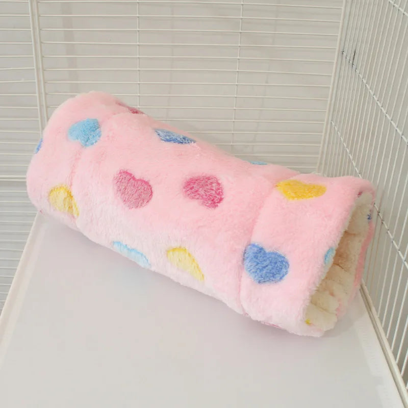 Warm Fleece Tube Nest for Hamsters & Sugar Gliders — Tunnel Hideout Habitat