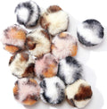 Fuzzy Pom-Pom Cat Balls 12-Pack — Lightweight Batting Toys