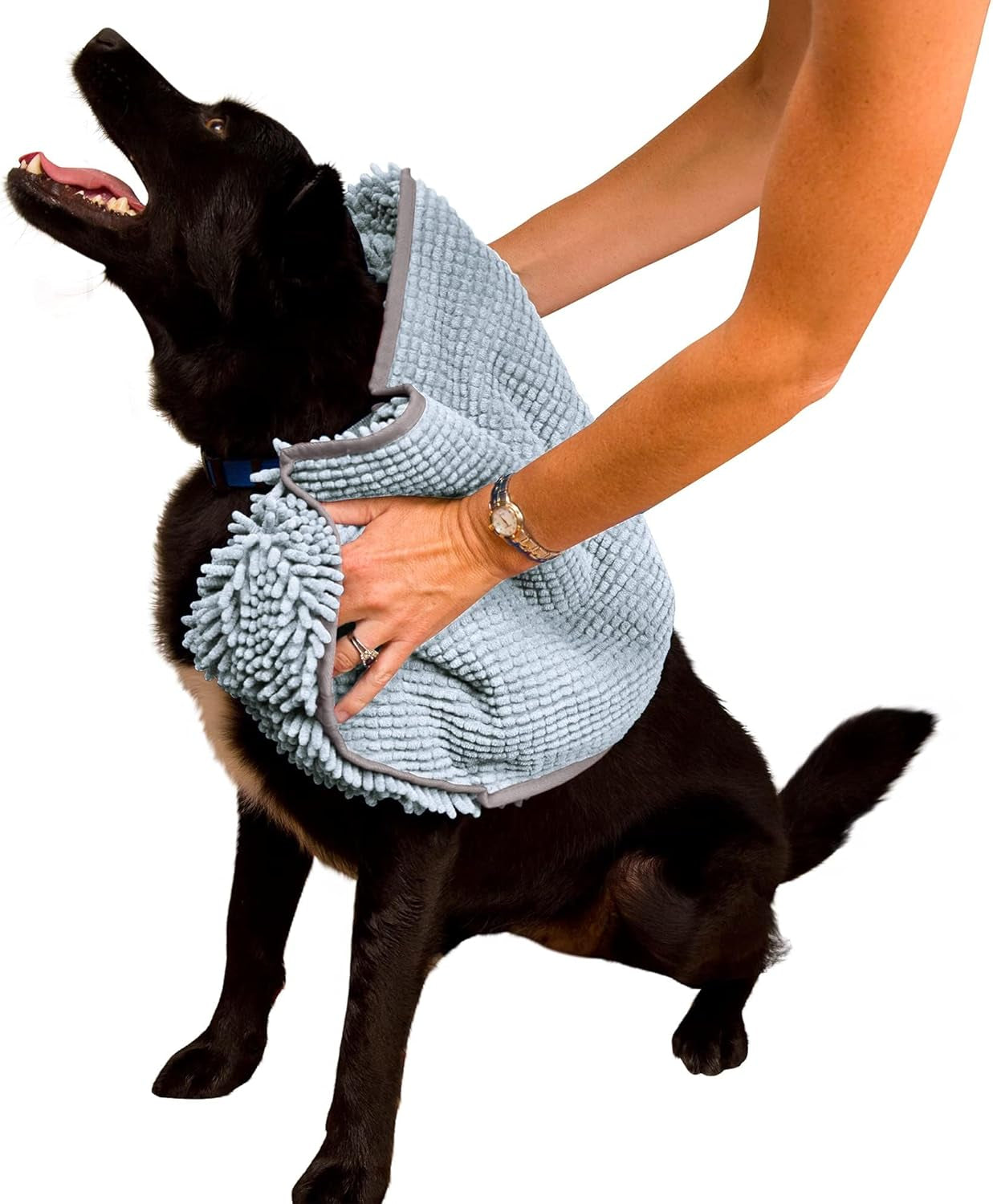 Chenille Dog Drying Towel — Super-Absorbent Shammy for Bath & Wet Paws