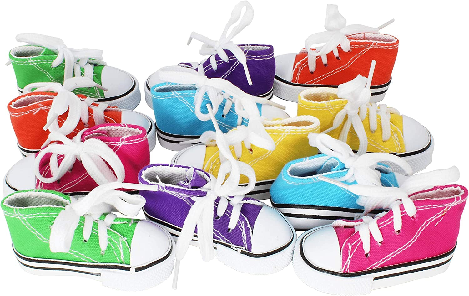 Cotton Sneaker Shredding Toy for Birds — 12-Pack 3" Foraging Refill