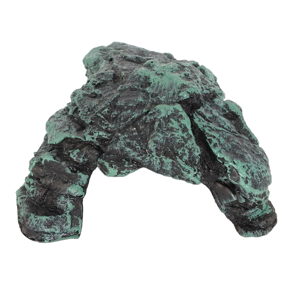 Reptile Rock Hide Cave Simulation Realistic Safe Comfortable Resin Rock Hideout for Terrarium Decoration