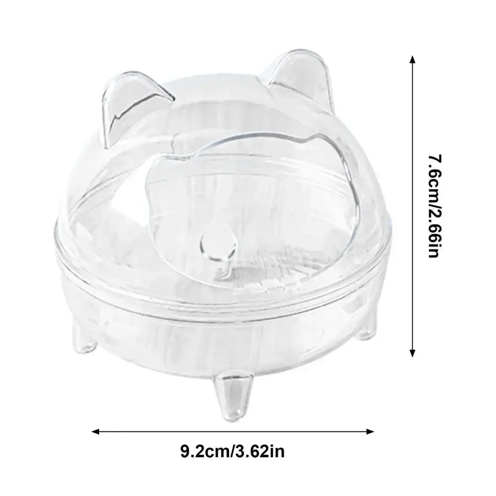 Splash-Proof Sand Bath House for Hamsters & Chinchillas