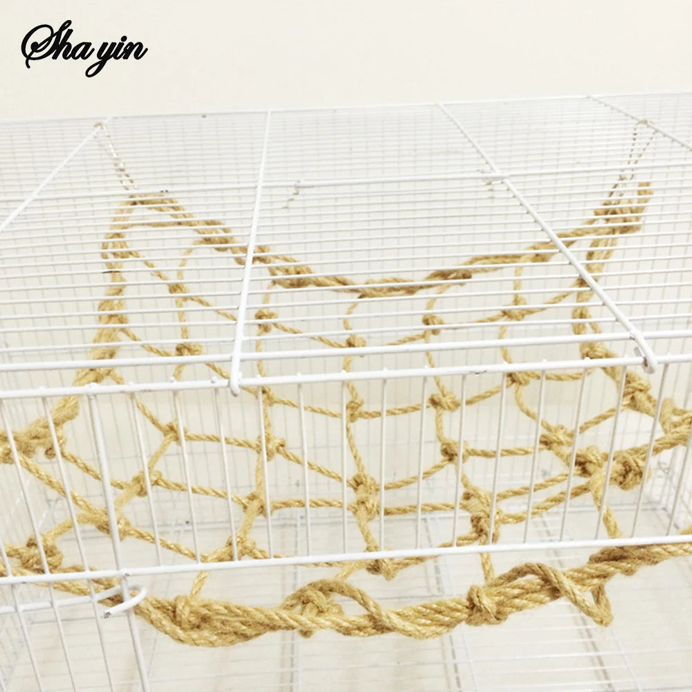 Bird Toy Parrot Rope Climbing Net Bird Supplies Gnawing Toy Parrot Adventure Adventure Toy
