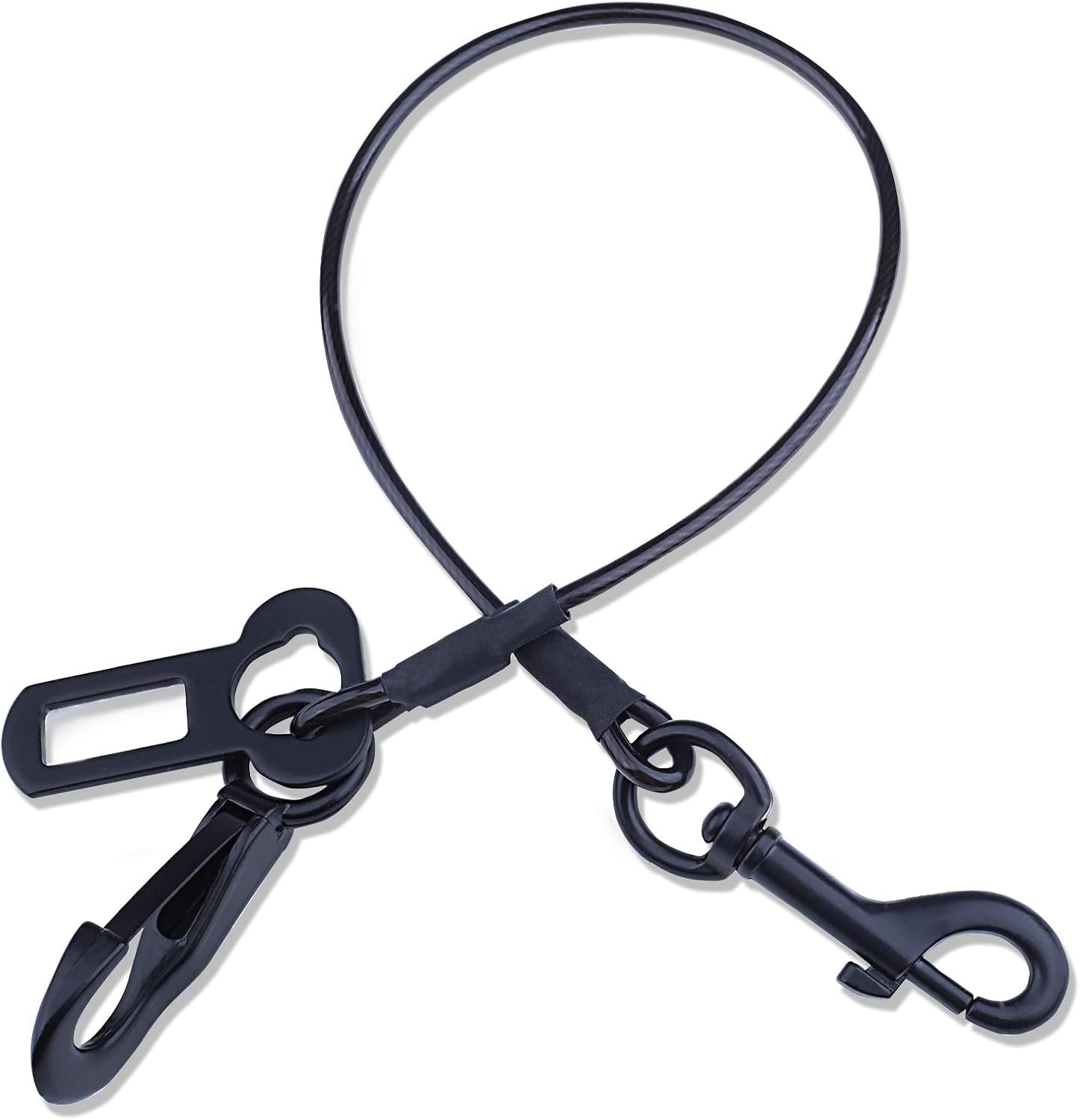 Chew-Proof Dog Seat Belt — 2-in-1 Waterproof Car Safety Restraint