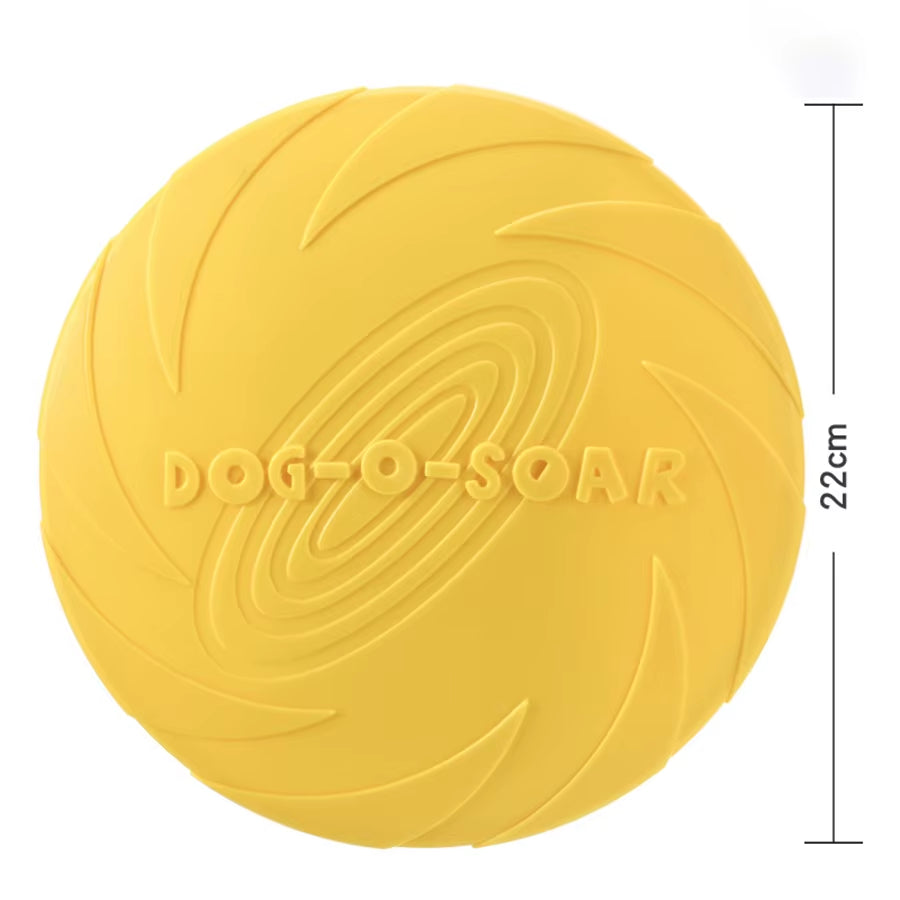 Large Dog Golden Fur Pet Flying Disc Toy TPR Soft, Bite Resistant, Easy to Throw Dog Flying Disc Outdoor Training Dog Supplie
