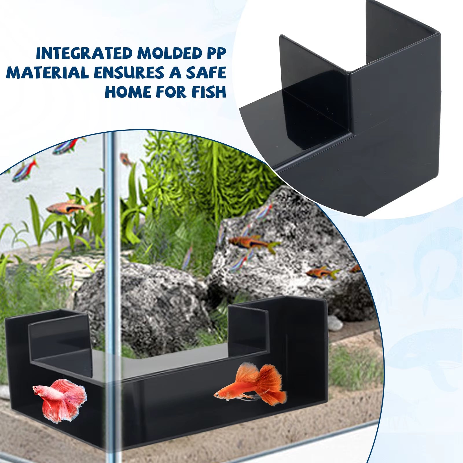 1/2Pcs Aquarium Underground Tunnel L-Shape Hiding Viewing Tunnel Fish & Shrimp Play Hideout for Fish Tank DIY Cave Ornaments