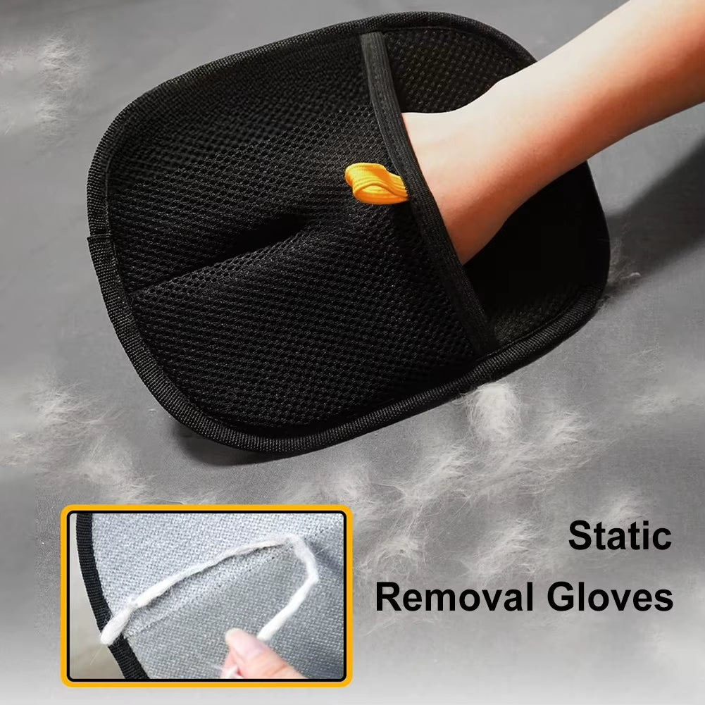 1/2/3/4/5Pcs Pet Hair Remover Mitt Pet Hair Remover Gloves Deshedding Brush Glove for Dog Cat Rabbit with Long/Short/Curly Hair