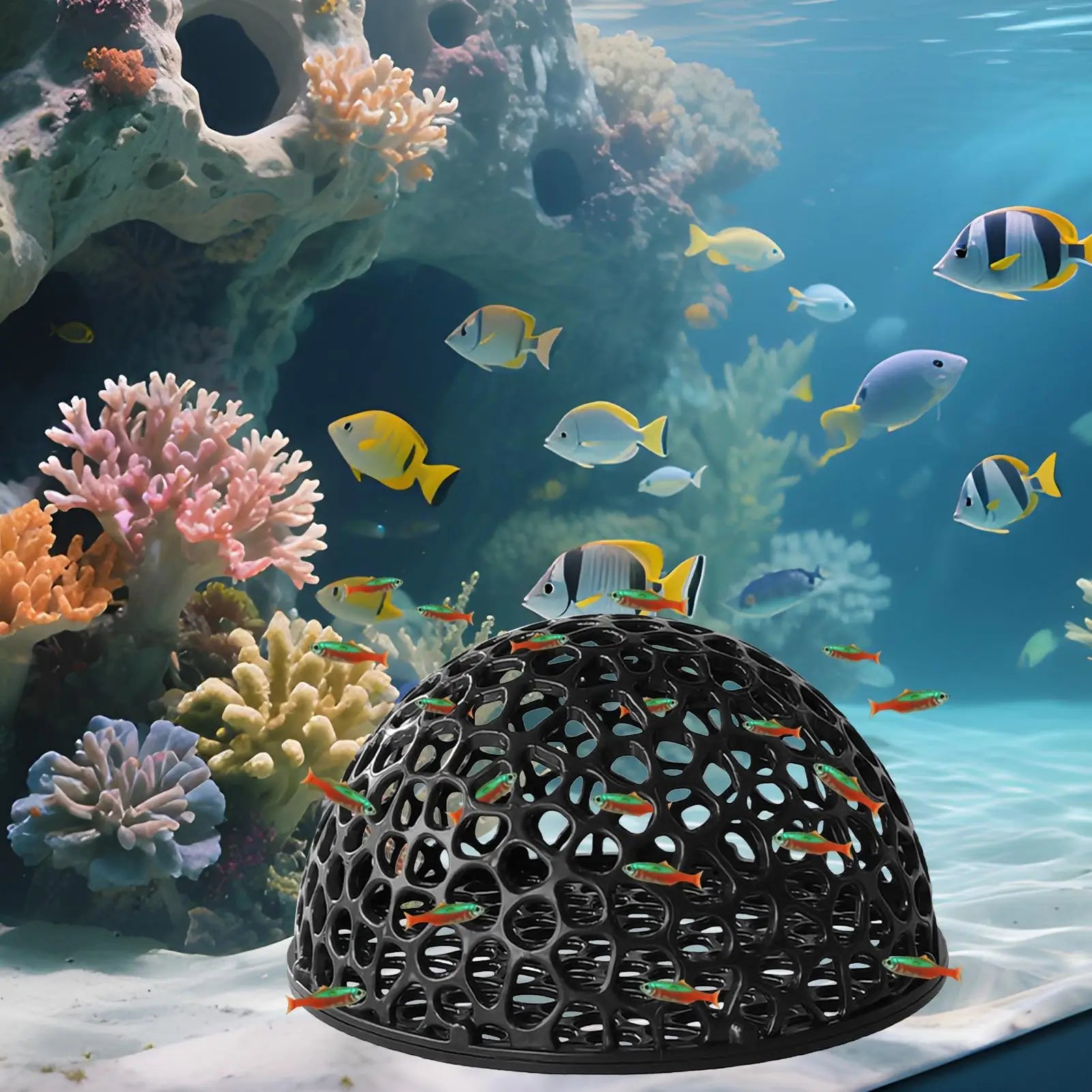 Aquarium Shrimp House Cave Mini Porous Betta House Fish Hiding Spots Shrimp Shelter Shrimp Breeding Nest for Aquatic Decor