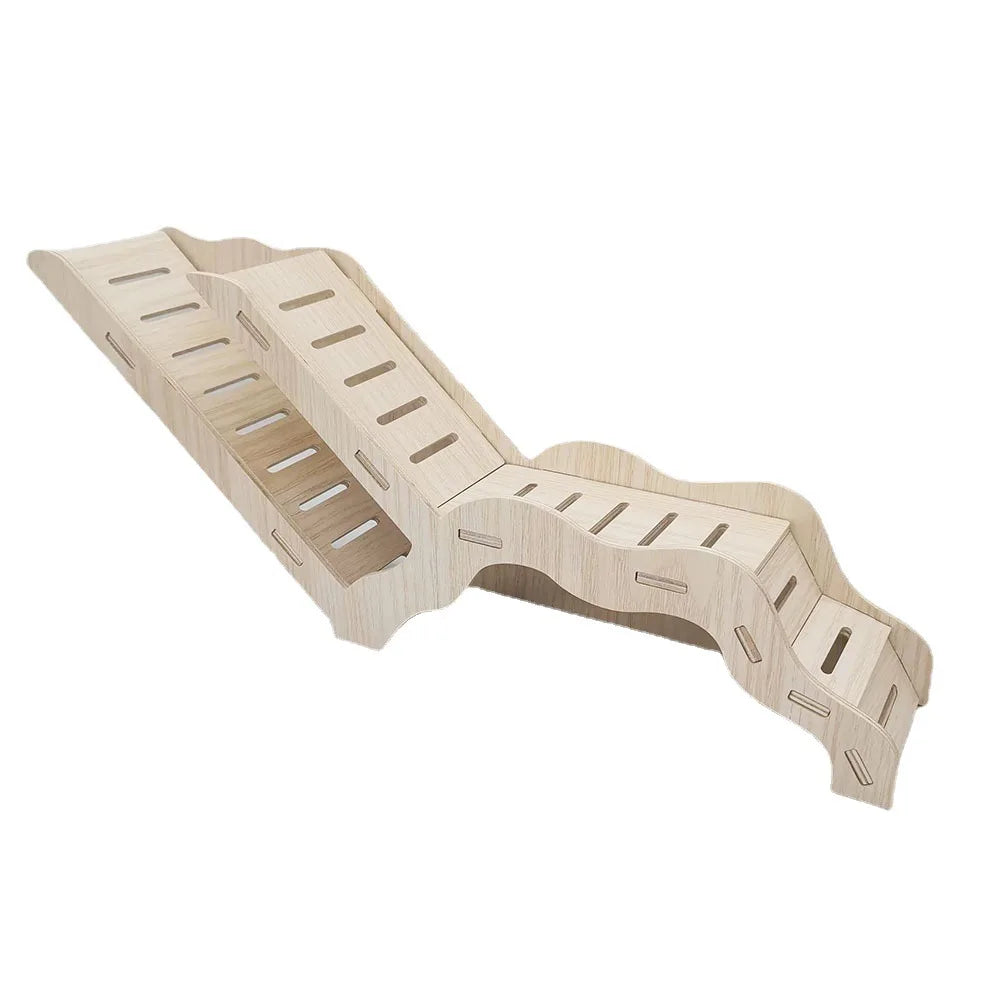 Multi Functional Wooden Landscape Avoidance Equipment Underground Cave Hamster Golden Bear Dwarf Shelter House Pet Furniture