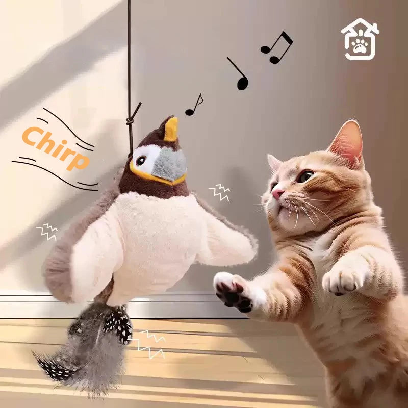 Cat Interactive Ball Toy Automatic Rolling Ball Faux Tail Rechargeable Smart Pet Electric Toy Pet Training Imitate Mouse