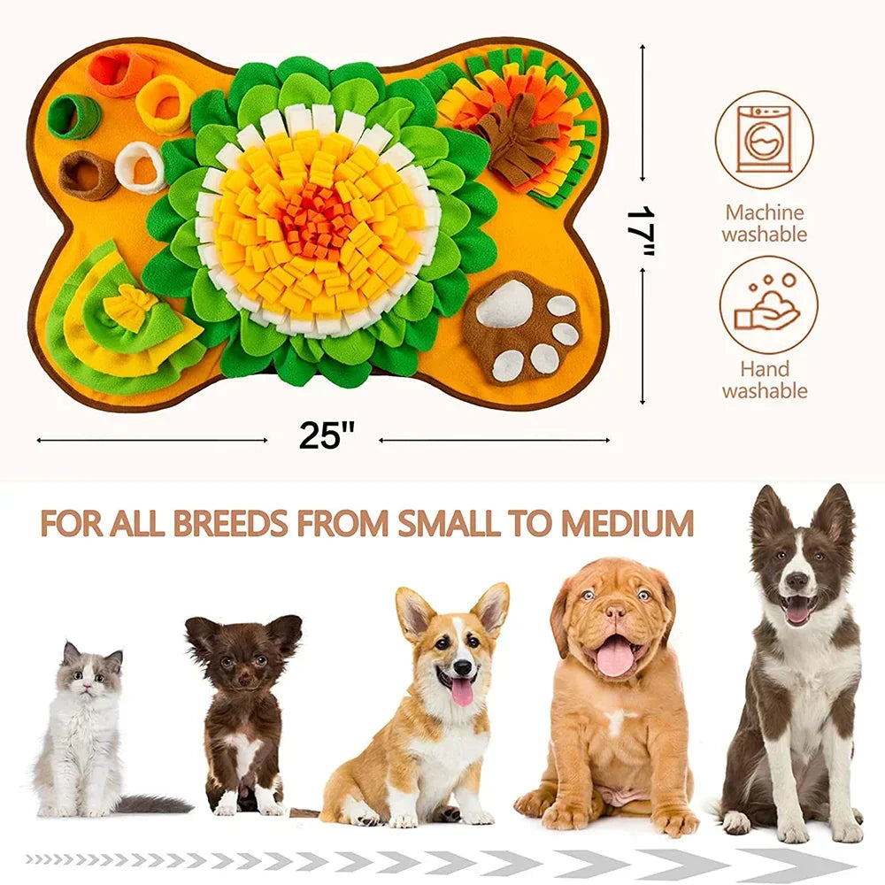 Large Snuffle Mat for Dogs & Cats — Foraging Slow-Feed Enrichment