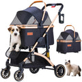 Pet Stroller for Small Dogs — Shock-Absorbing Travel Carrier on Wheels