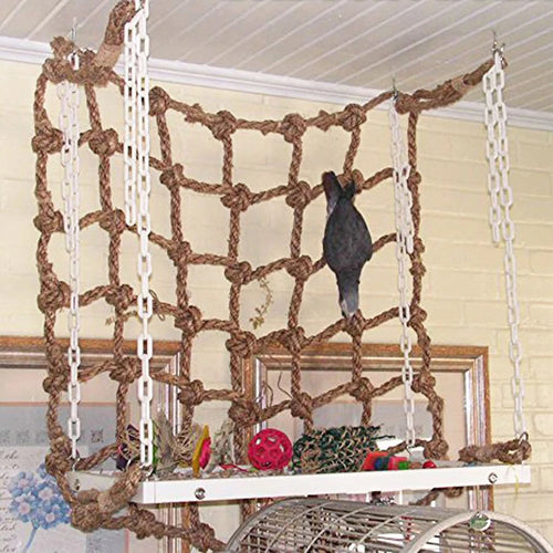 Bird Toy Parrot Rope Climbing Net Bird Supplies Gnawing Toy Parrot Adventure Adventure Toy