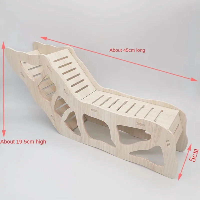 Multi Functional Wooden Landscape Avoidance Equipment Underground Cave Hamster Golden Bear Dwarf Shelter House Pet Furniture