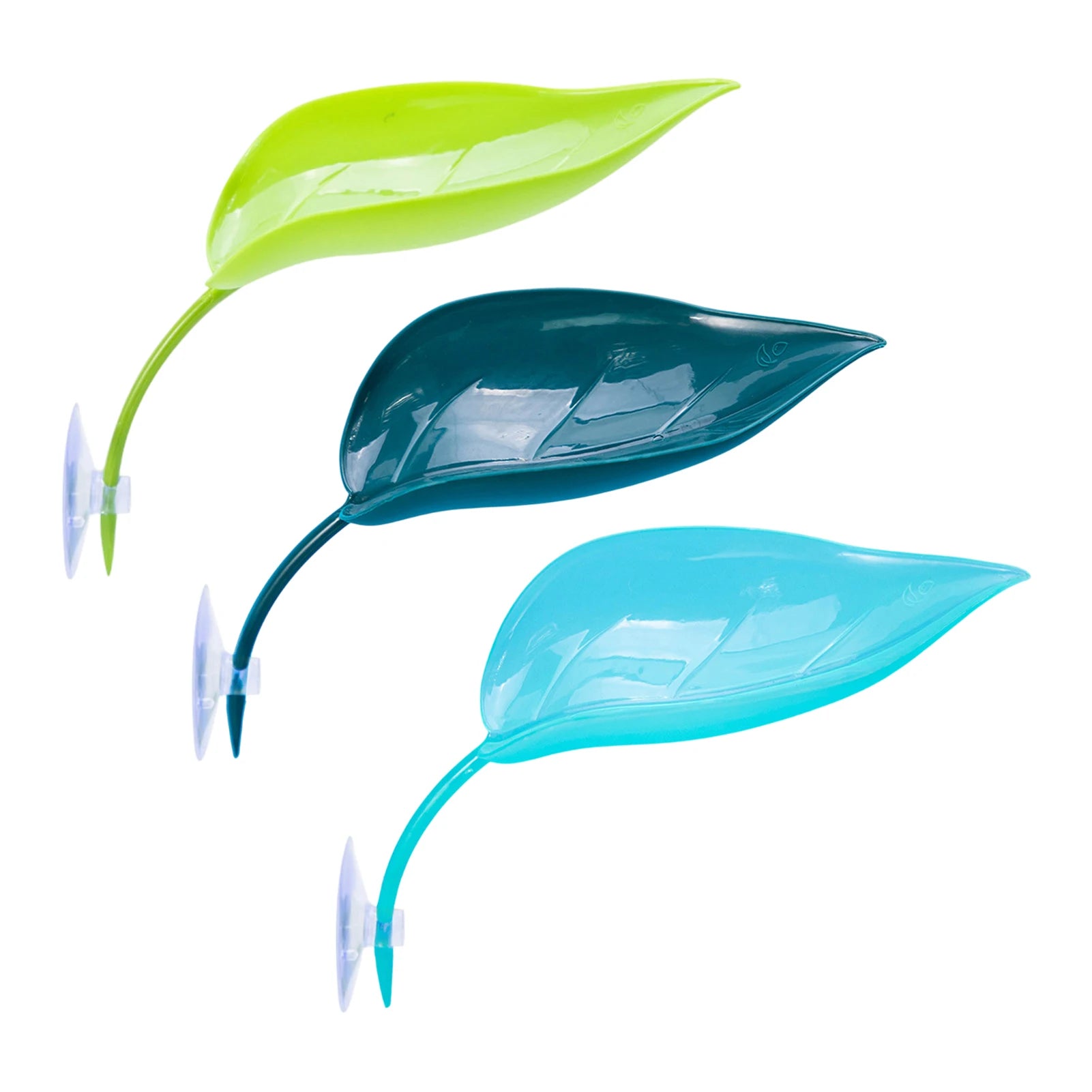 Frog Habitat Leaf Suction Cup Reptile Basking Area Resting Terrace Suction Cups Tank Accessories Simulated Leaves for Geckos