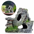 Aquarium Ornaments Decorations Resin Wood Trunk Log Artificial Barrel Hideout Cave Landscaping Accessories for Fish Tank Betta