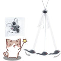 Hands-Free Door Mouse Teaser — Retractable Bounce Toy for Cats