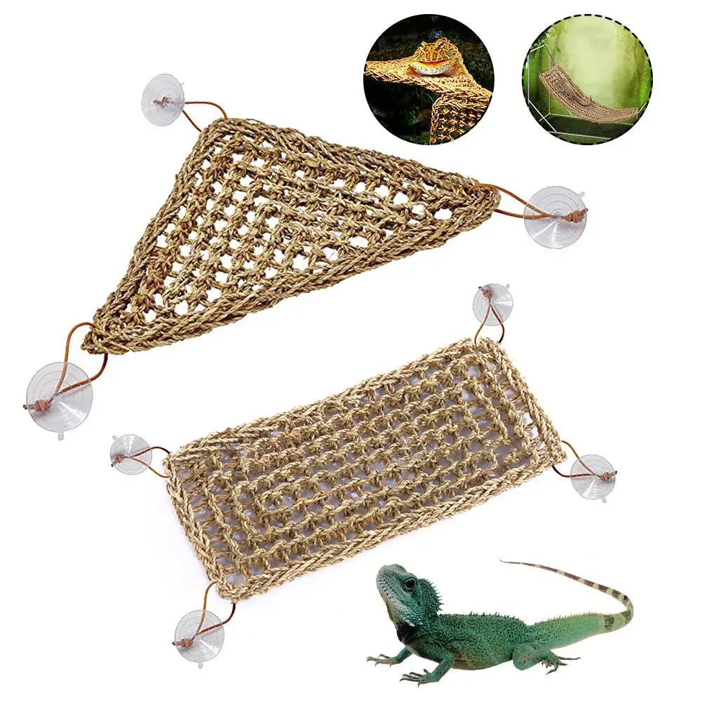 Reptile Hammock Terrarium Decoration for Lizard Lounger Small Hermit Crabs Geckos Bed Birds Reptile Mats Pets Supplies