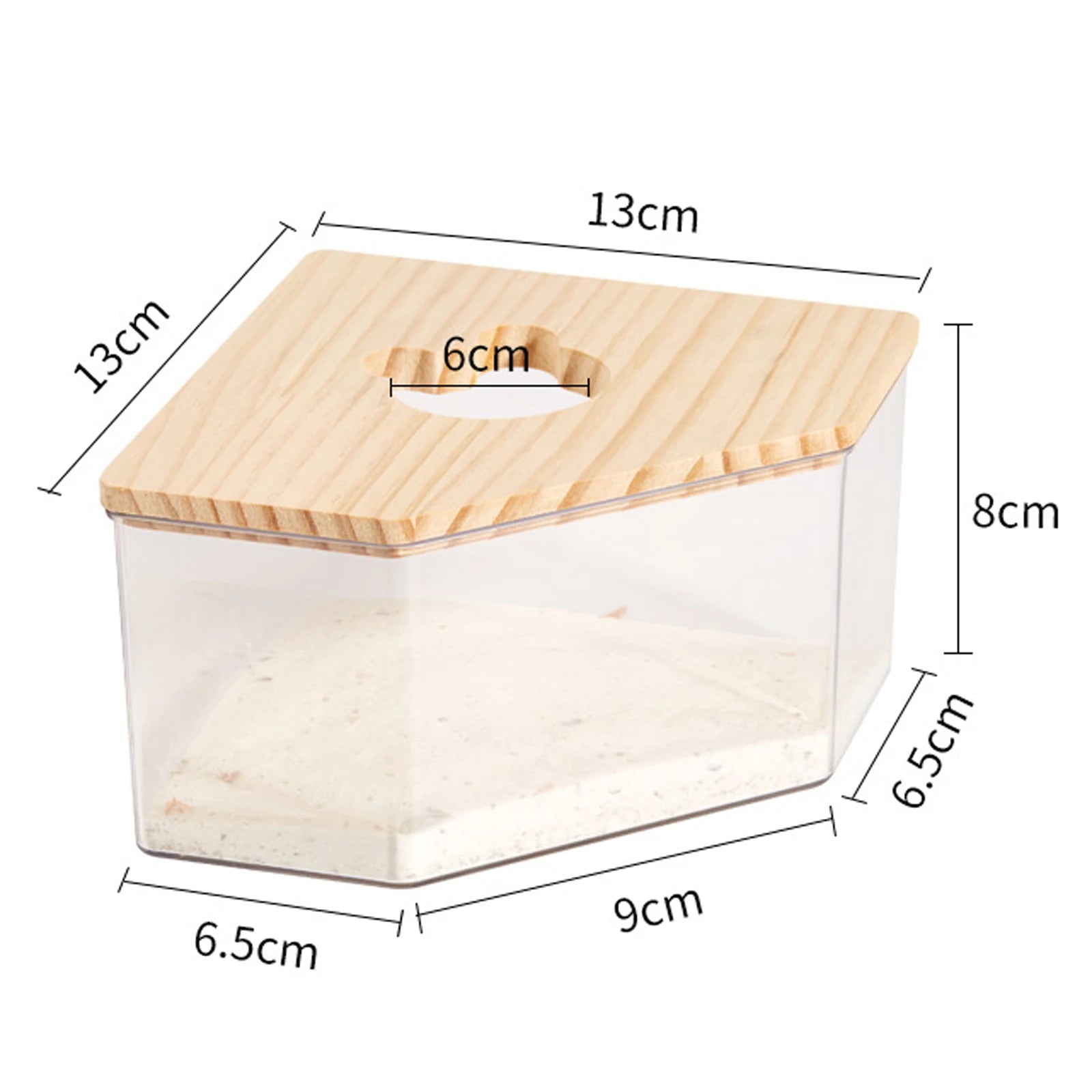 Hamster Bathroom House Clear Hamster Sand Box Bathtub Bathroom Toilet Small Pet Bath Container Transparent Supplies