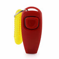 2 in 1 Pet Clicker Dog Training Whistle Answer Card Pet Dog Trainer Assistive Guide with Key Ring Dog Pet Cat Pet Supplies