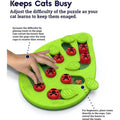 Adjustable Cat Treat Puzzle — Cognitive Feeding Enrichment