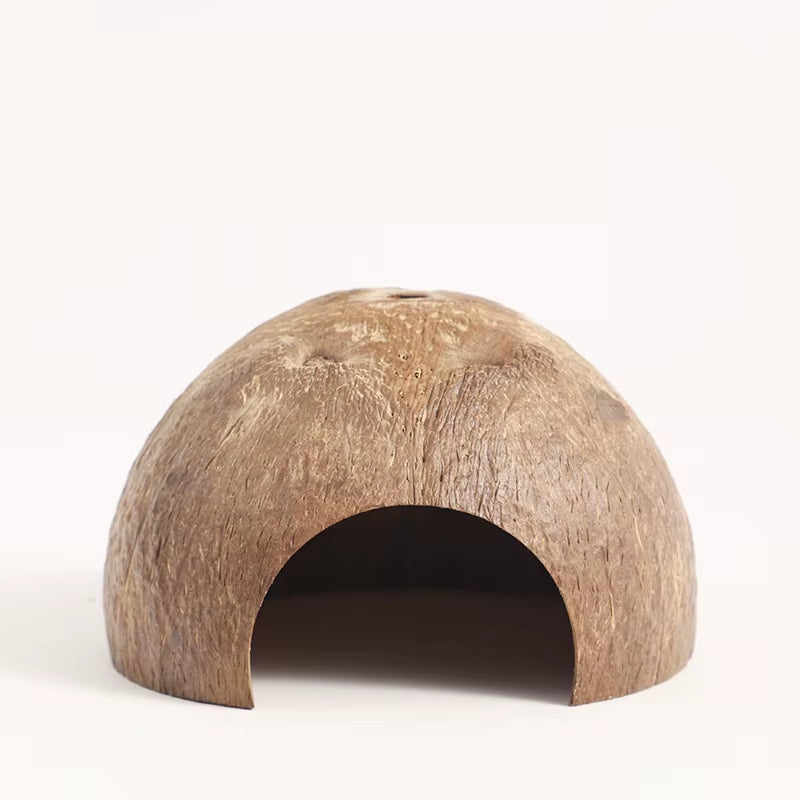 Hamster House Bite-Resistant Natural Small Pet Coconut Cages Guinea-Pig Hamster Hideout House Toy Wooden House Pet Supplies